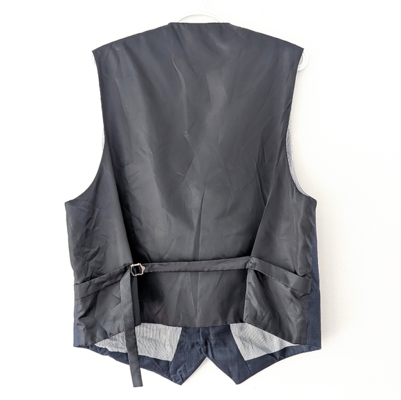 Tommy Hilfiger Men's Navy Wool Vest ~ Size XL - Picture 4 of 10